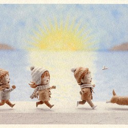 【20】選べるポストカード4枚セット『新しい朝』 1枚目の画像