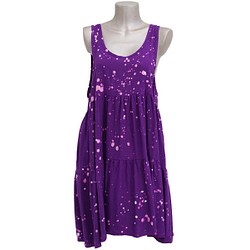 蠟染背心裙分層&lt;紫&gt; 第1張的照片