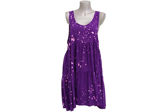 蠟染背心裙分層&lt;紫&gt; 第1張的照片