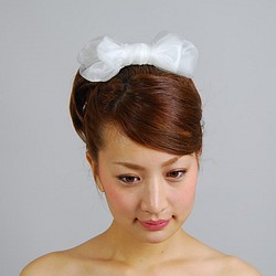 職人が作る本格派花嫁様用シャーリボン＊天使のようなふわふわリボン＊一つ一つ丁寧に縫いました＊日本製【ｈ-044】 1枚目の画像