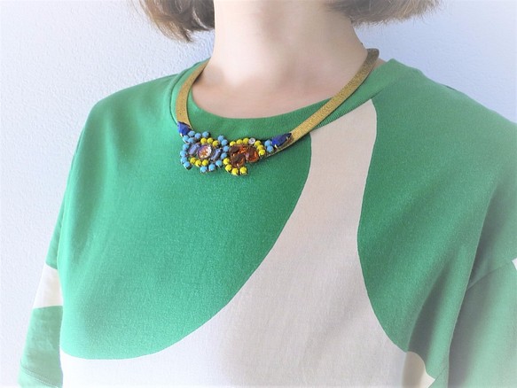ヴィンテージネックレス ビジュー vintage necklace bijou <NC-MStqyl> 1枚目の画像