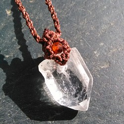 [Kangchenjunga]喜馬拉雅水晶天然水晶花邊吊墜[PEN-526] 第1張的照片
