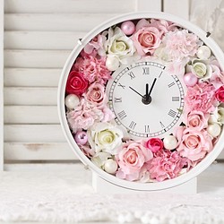 オトナ可愛い花時計　ギフトボックス付き 1枚目の画像