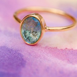[11月誕生石]瑞士藍托帕石瑪麗戒指 第1張的照片