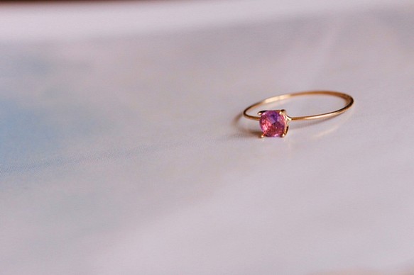[二月誕生石]紫水晶10K輝煌4戒指 第1張的照片