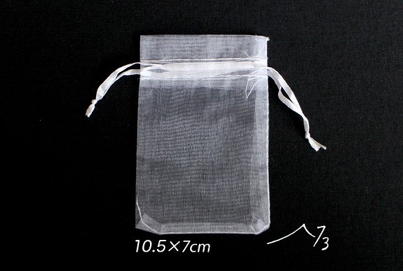 30枚 オーガンジー袋 Sサイズ ギフト ラッピング ジュエリー袋 巾着 ポーチ 素材 材料 パーツ 1枚目の画像
