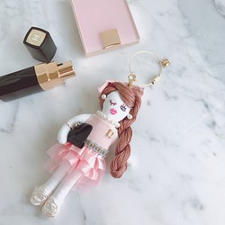 【１点物】ドールチャーム・イニシャル可・MOI Doll 1枚目の画像