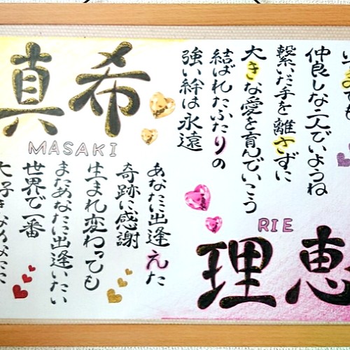 お名前ポエム 命名 家族 恋人 友達 赤ちゃん 退職 お祝い プレゼント 書道 Mrjn 通販 Creema クリーマ ハンドメイド 手作り クラフト作品の販売サイト