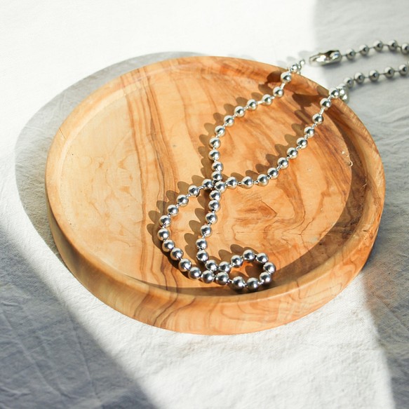 2way silver ball chain necklace［ネックレス］ ネックレス