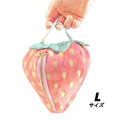 草莓花邊小袋 [L] Baby Pink ★定做★ 第1張的照片