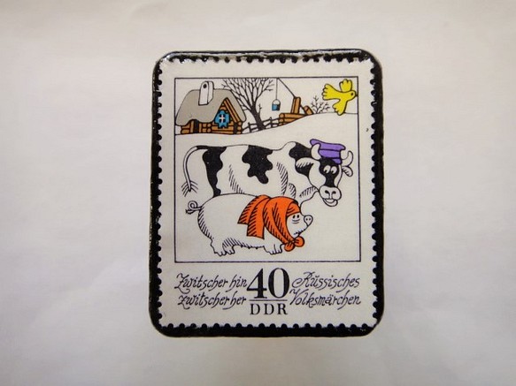 最大69%OFFクーポン 超ポイント祭?期間限定 旧東ドイツ 童話切手ブローチ614