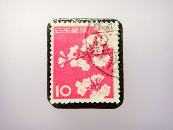 日本櫻花郵票胸針863 第1張的照片