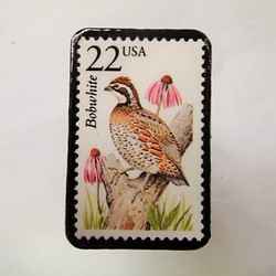 アメリカ　切手ブローチ1076 1枚目の画像