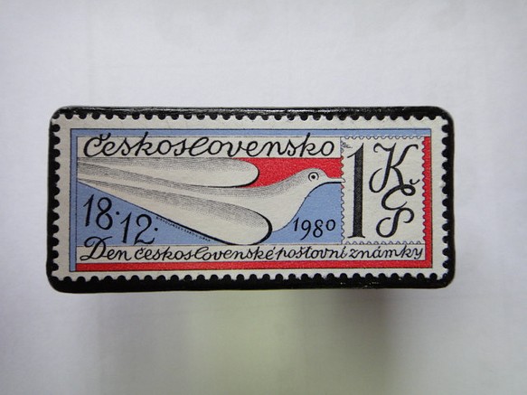 捷克斯洛伐克郵票胸針1381 第1張的照片