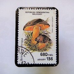 マダガスカル　切手ブローチ1405 1枚目の画像