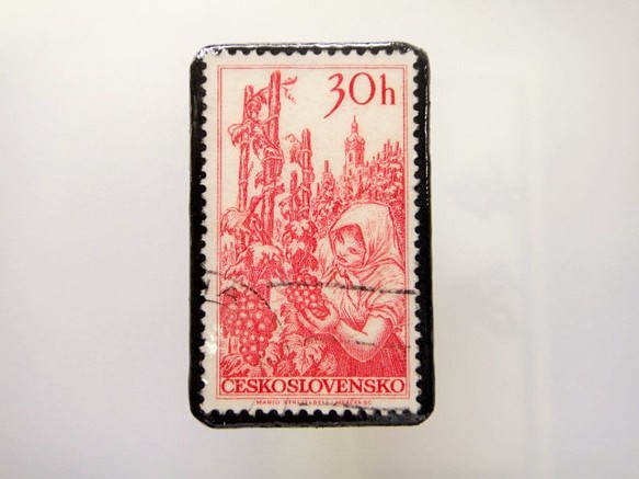 捷克斯洛伐克郵票胸針1478 第1張的照片