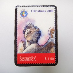多明尼加聖誕郵票胸針1620 第1張的照片