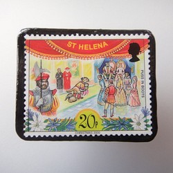 セントヘレナ　クリスマス切手ブローチ1625 1枚目の画像