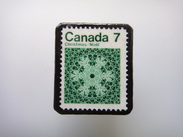 加拿大聖誕郵票胸針1634 第1張的照片