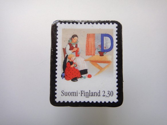 芬蘭郵票胸針1637 第1張的照片