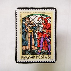 匈牙利聖誕郵票胸針1734 第1張的照片