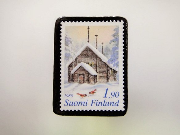 芬蘭聖誕郵票1916年胸針 第1張的照片