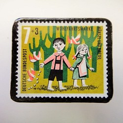 德國糖果屋郵票胸針2291 第1張的照片