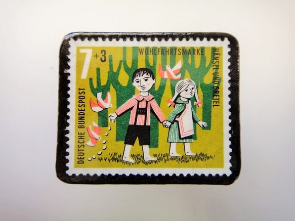 德國糖果屋郵票胸針2291 第1張的照片