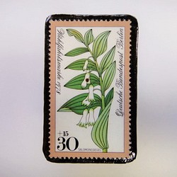 ドイツ　花切手ブローチ2513 1枚目の画像