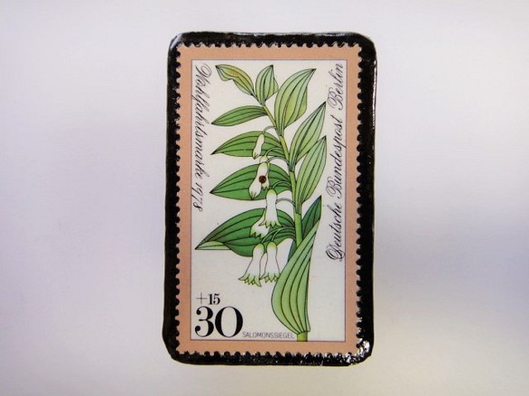 ドイツ　花切手ブローチ2513 1枚目の画像