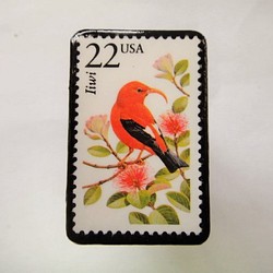 アメリカ　切手ブローチ 2564 1枚目の画像