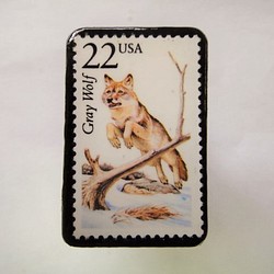 アメリカ　切手ブローチ 2593 1枚目の画像