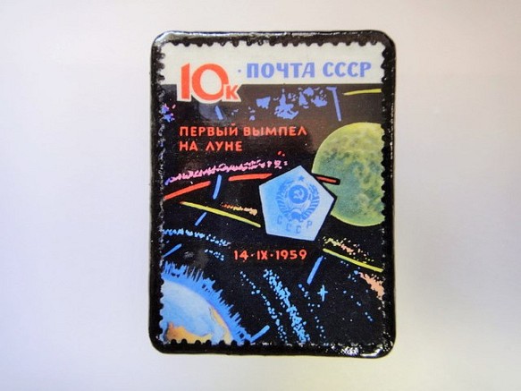 蘇聯太空征服印記胸針2697 第1張的照片