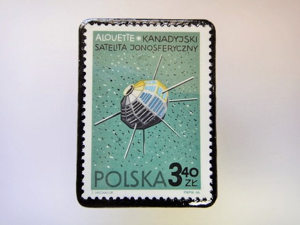 波蘭宇宙郵票胸針2704 第1張的照片