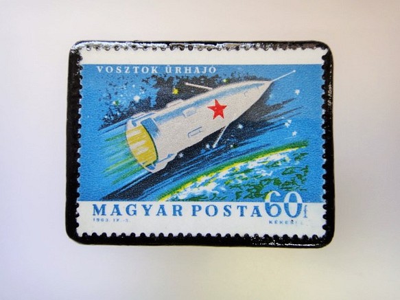 匈牙利宇宙郵票胸針2719 第1張的照片