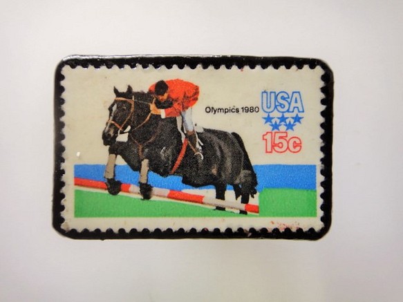 美國馬郵票胸針2826 第1張的照片