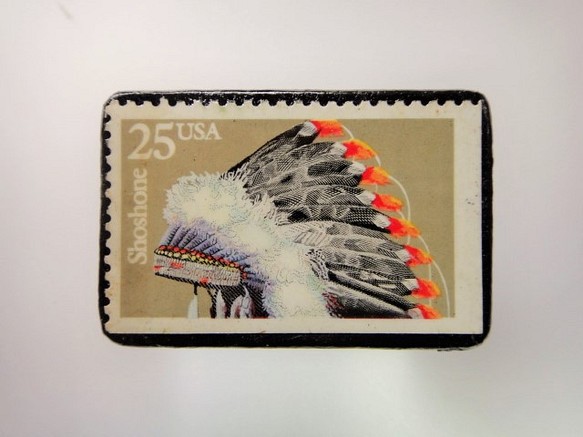 アメリカ1990年　切手ブローチ 2938 1枚目の画像