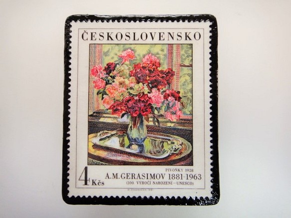 捷克斯洛伐克郵票胸針3020 第1張的照片