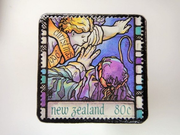 新西蘭聖誕郵票胸針3038 第1張的照片