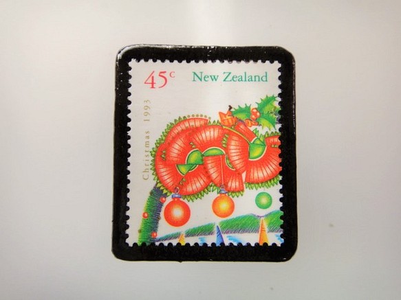新西蘭聖誕郵票胸針3077 第1張的照片
