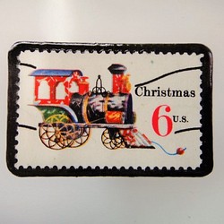 美國聖誕郵票胸針3082 第1張的照片