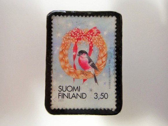販売期間 限定のお得なタイムセール フィンランド クリスマス切手ブローチ 超可爱 3197