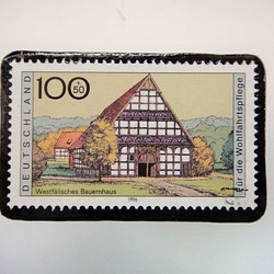 德國的傳統民居郵票胸針3244 第1張的照片