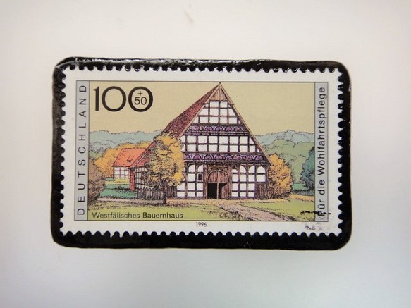 德國的傳統民居郵票胸針3244 第1張的照片