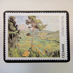 フランス　美術切手ブローチ3358 1枚目の画像