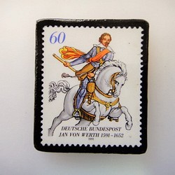 德國馬郵票胸針3489 第1張的照片