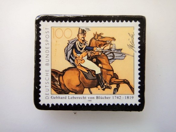 德國馬郵票胸針3490 第1張的照片