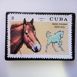 古巴馬郵票胸針3502 第1張的照片