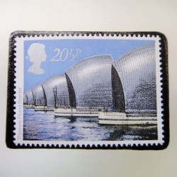 イギリス　切手ブローチ3547 1枚目の画像