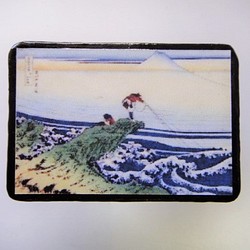 “Katsushika Hokusai”浮世繪胸針3573 第1張的照片